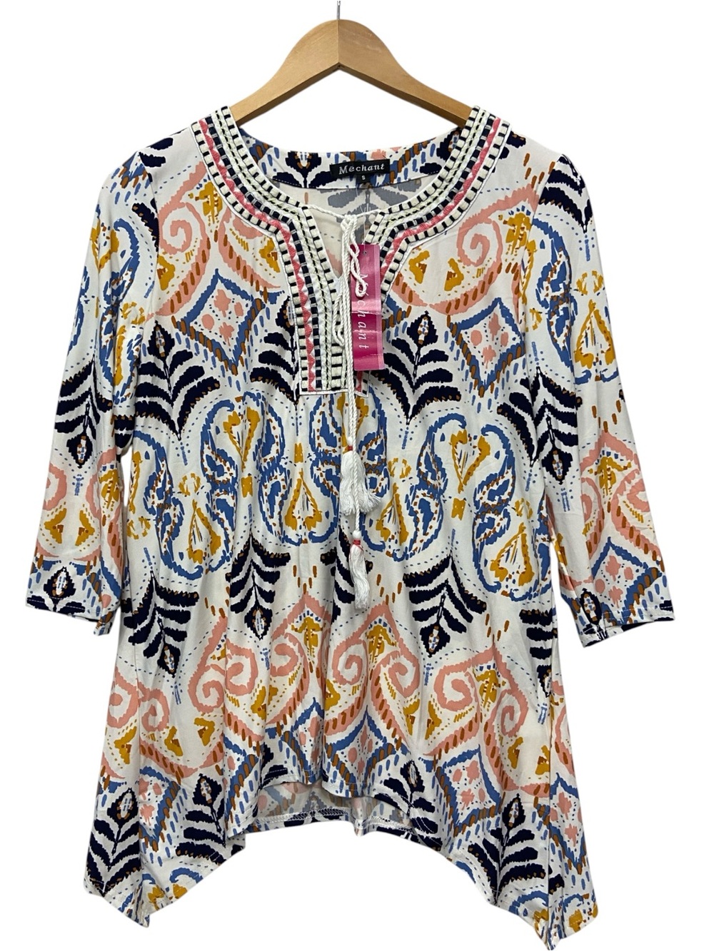 Mechant Boho MultiColor Top Women’s Small NWT